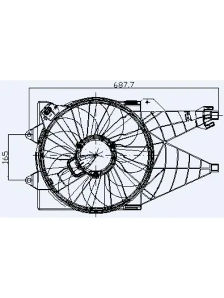 FAN MOTORU DAVLUMBAZLI LINEA 1,3 / 1,4 TURBO (AC)
