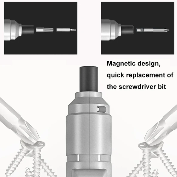 Kalem Tipi Mini Hassas Elektrikli Tornavida Seti Model BJ1003 - 7