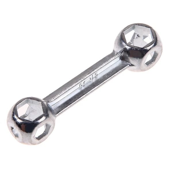 Bisiklet Altıgen Anahtar Mini Cep Çok Amaçlı Tamir Aleti 6-15 mm 10 Delik 9.5 cm - 2