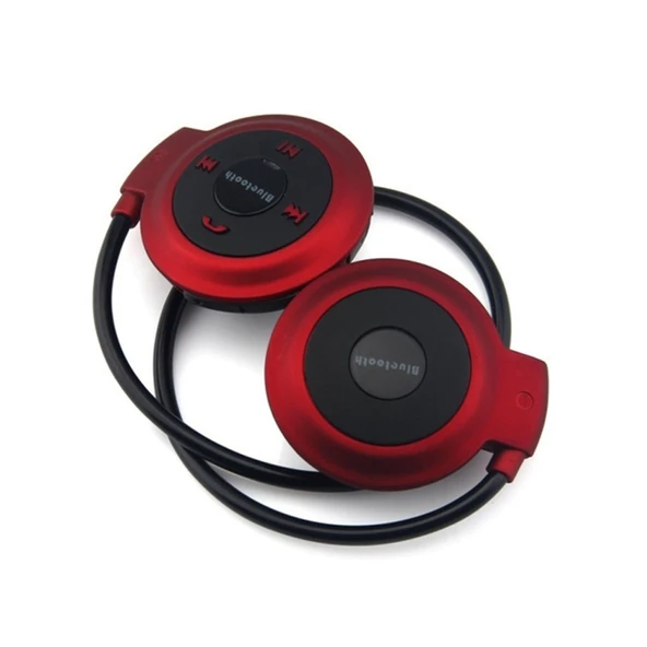 Mini 503 MP3 Çalar Bluetooth Kulaklık Kırmızı FM Radyo Destekli 32GB TF Kart - 2