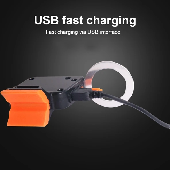 USB Şarjlı Çok Modlu Bisiklet Arka Lambası Renkli - 7