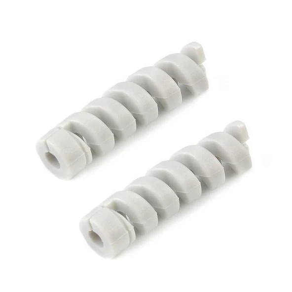 4lü Gri Spiral Silikon Veri Kablosu Koruyucu Kılıf - 2