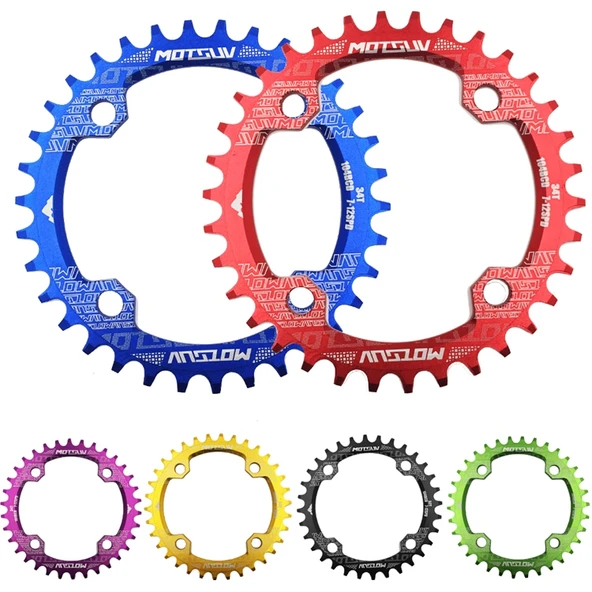 MOTSUV Dar Geniş Zincir Dişlisi MTB Bisiklet 104BCD Sarı - 3