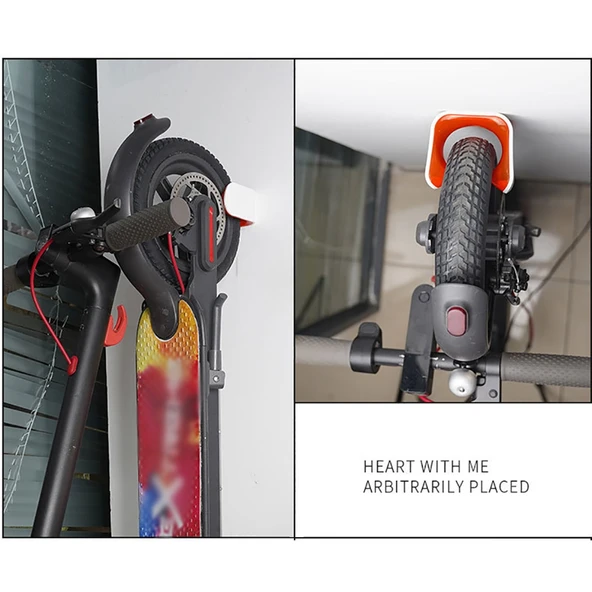 Xiaomi ES1 ES2 ES4 Uyumlu Elektrikli Scooter Duvar Montaj Braketi Gül Kurusu - 7