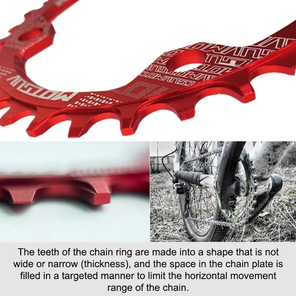 MOTSUV Dar Geniş Zincir Dişlisi MTB Bisiklet 104BCD Sarı - 6