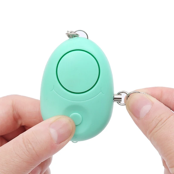 120dB Beyaz LED Işıklı Kişisel Anti-Kayıp ve Kurt Alarmı - 3