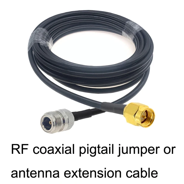 SMA Erkek - N Dişi RG58 Koaksiyel Adaptör Kablosu 1 Metre - 3