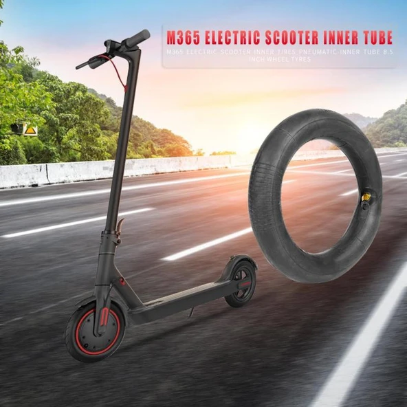 Xiaomi Mijia M365 Elektrikli Scooter 8.5 Inç Kauçuk Dolgulu İç Lastik 2'li Siyah - 7