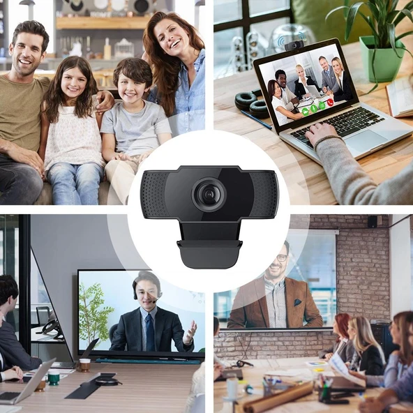 HD 1080P USB Webcam Kamera CMOS Sensörlü Mikrofonlu Bilgisayar ve Dizüstü için - 8