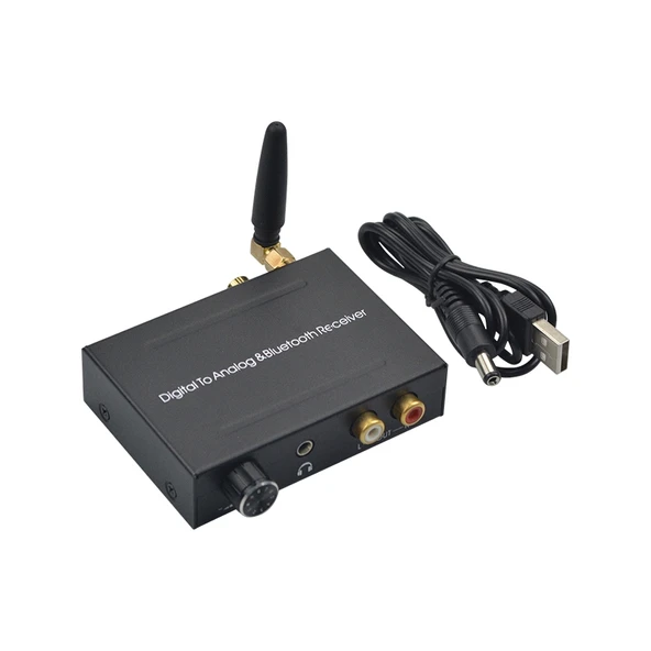 Dijitalden Analoğa Bluetooth Alıcılı Ses Dönüştürücü - 4