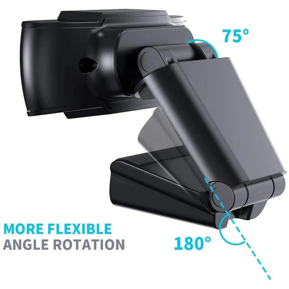 HD 1080P USB Webcam Kamera CMOS Sensörlü Mikrofonlu Bilgisayar ve Dizüstü için - 11