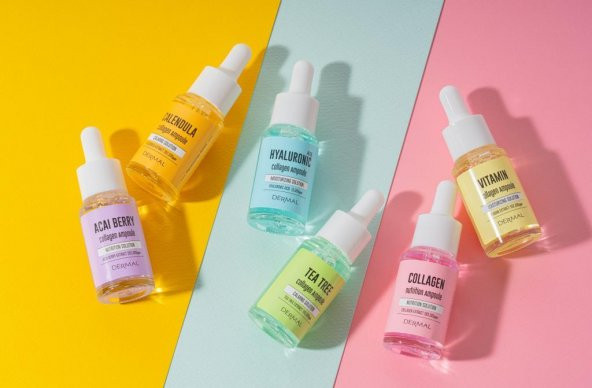 DERMAL 2li Sebum Kontrol Serum Set Sıkılaştırıcı, Sakinleştirici, Nemlendirici, Sebum Dengeleyici Çay Ağacı & Hiyaluronic Asit 17ml*2 - 7