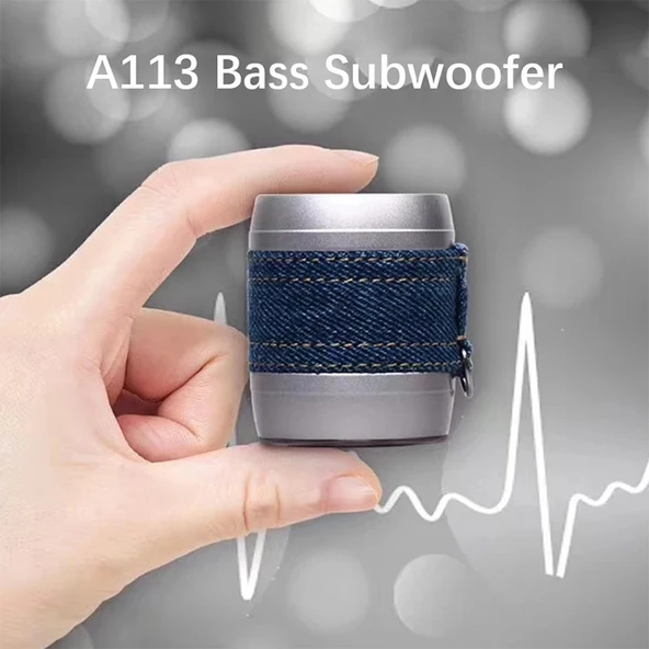 EWA A113 Taşınabilir Mini Bluetooth Hoparlör Mavi Suya Dayanıklı Kablosuz Bas Subwoofer - 6