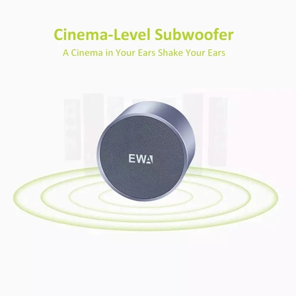 EWA A3 Mini Bluetooth Hoparlör 8W 3D Stereo Altın Renk - 3