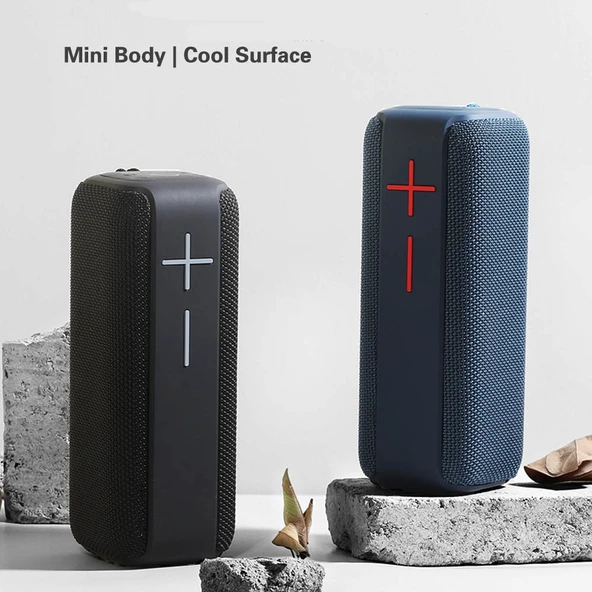 P15 10W Taşınabilir Bluetooth Hoparlör Kırmızı Outdoor Stereo Ses Sistemi TF ve FM Destekli - 6