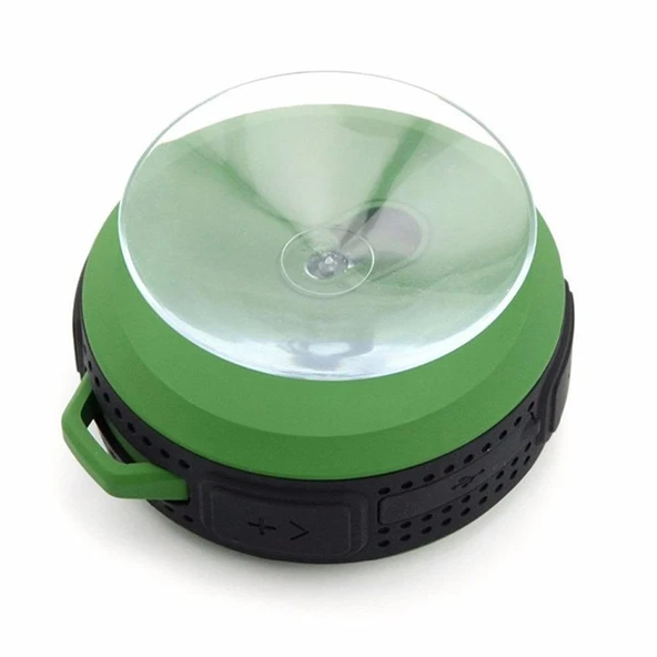 C6a Beyaz Outdoor Bluetooth Kablosuz Araç Hoparlörü Vakumlu TF Kart Destekli - 2