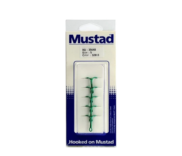 Mustad Hq:35648 No:5 Yeşil 3 Lü İğne