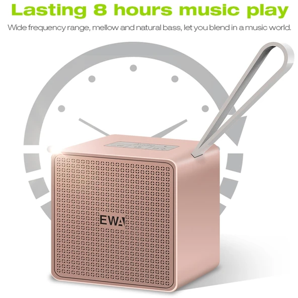 EWA A105 Yüksek Sadakatli Bluetooth Hoparlör Altın Renk Küçük Boy Yüksek Güçlü Bas TWS Teknolojisi TF Kart Destekli - 7