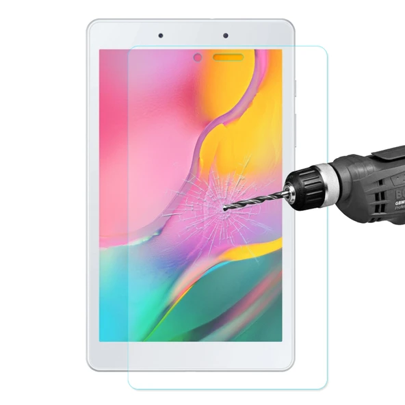 ENKAY Hat-Prince 0.33mm 9H Sertlik 2.5D Patlamaya Dayanıklı Temperli Cam Ekran Koruyucu Samsung Galaxy Tab A 8.0 2019 T290 T295
