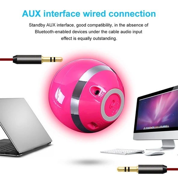 A18 Top Bluetooth Hoparlör LED Işıklı Taşınabilir Kablosuz Mini Hoparlör Siyah - 5