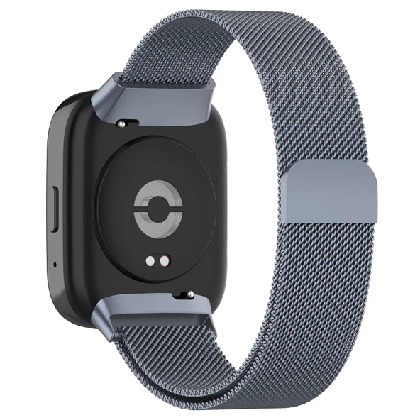 Xiaomi Redmi Watch 3 Active Manyetik Çelik Örgü Saat Kordonu Gri - 2