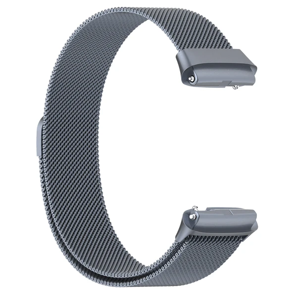 Xiaomi Redmi Watch 3 Active Manyetik Çelik Örgü Saat Kordonu Gri - 4