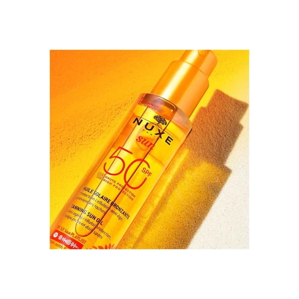 NUXE Sun Huile Solaire Bronzlaştırıcı Yüz ve Vücut Yağı SPF50 150 ml 3264680032608 - 5