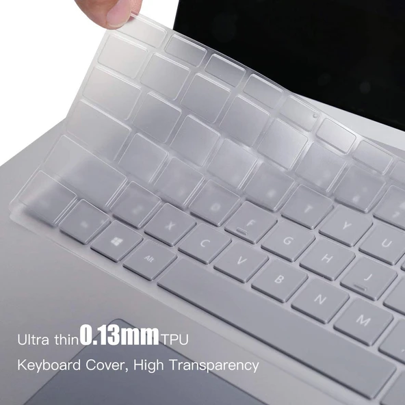 Microsoft Surface Laptop 2 3 4 5 13.5 Inç Ultrathin Yumuşak TPU Klavye Koruyucu Film - 2