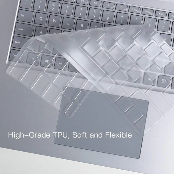 Microsoft Surface Laptop 2 3 4 5 13.5 Inç Ultrathin Yumuşak TPU Klavye Koruyucu Film - 4