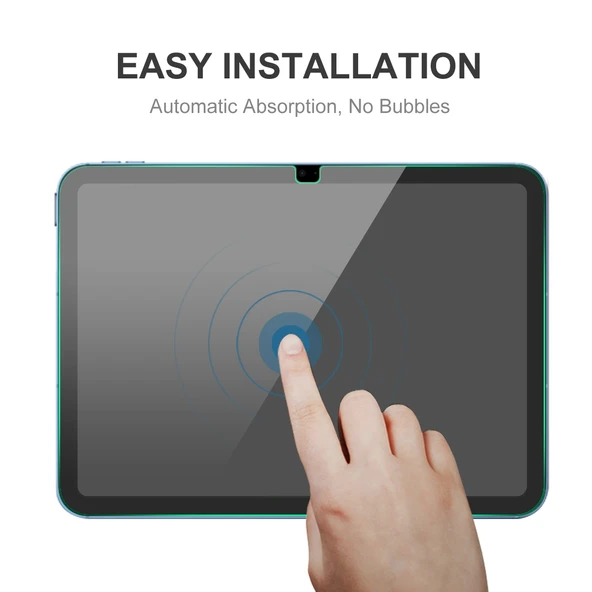 iPad 10.9 2022 Nesil Uyumlu 2li ENKAY 0.33mm Patlamaya Dayanıklı Çizilmeye Karşı Temperli Cam Ekran Koruyucu - 7