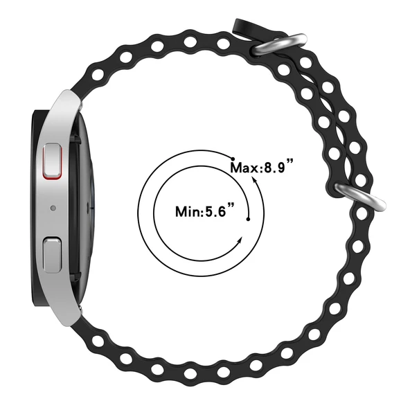 Xiaomi Mi Watch Sport 22mm Kırmızı Silikon Saat Kayışı - 7