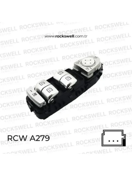 CAM ACMA KAPAMA ANAHTARI SOL DORTLU W213 W222 SIYAH 8Q54