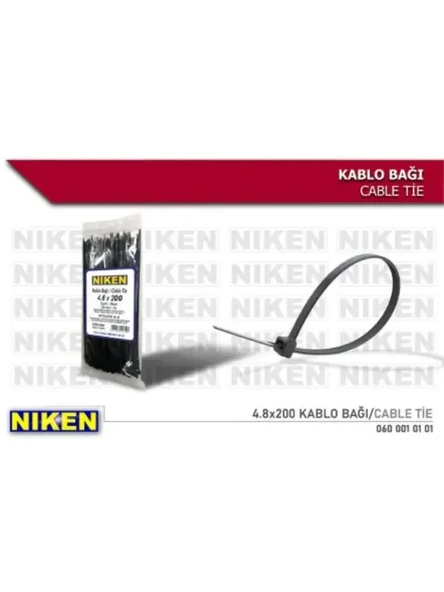 CIRT KELEPCE SIYAH 4,8X200  (100 ADET)