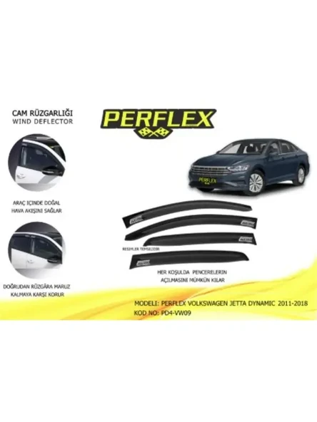 CAM RUZGARLIGI MUGEN TIP 4 PARCA JETTA DYNAMIC 2011-2018