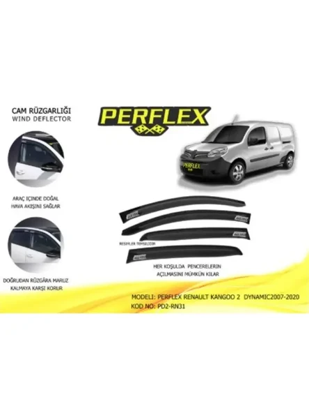 CAM RUZGARLIGI MUGEN TIP 2 PARCA KANGOO 2  DYNAMIC 2007-2020