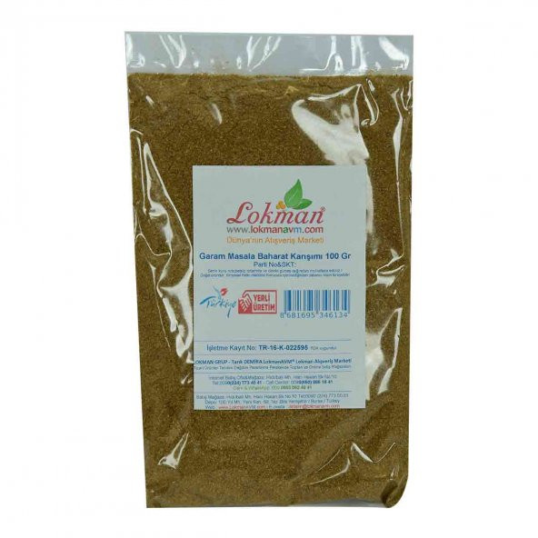 Garam Masala Baharat Karışımı 100 Gr Paket - 2