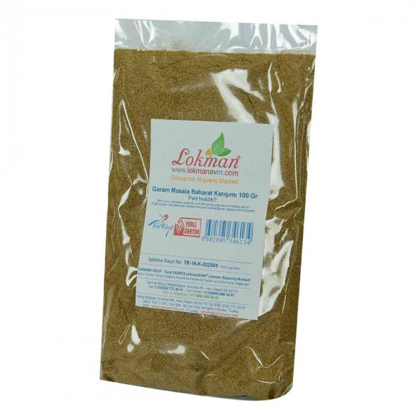 LokmanAVM Garam Masala Baharat Karışımı 100 Gr Paket - 3