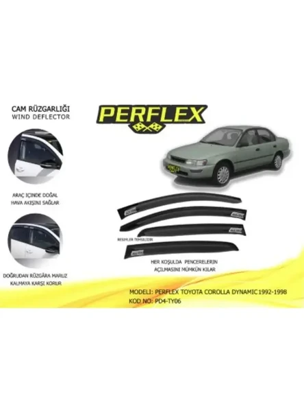 CAM RUZGARLIGI MUGEN TIP 4 PARCA TOYOTA COROLLA DYNAMIC 1992-1998 AE101 KASA