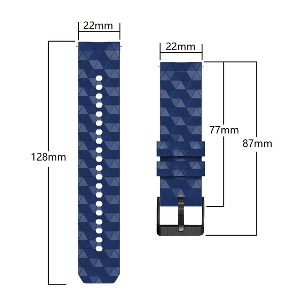 Xiaomi Watch S1 Uyumlu 22mm Beyaz Siyah Futbol Desenli Silikon Kordon - 4