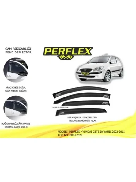 CAM RUZGARLIGI MUGEN TIP 4 PARCA HYUNDAI GETZ DYNAMIC 2002-2011