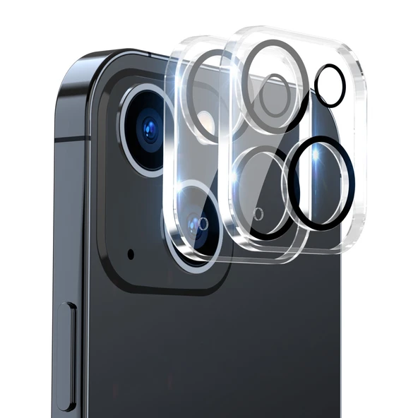 iPhone 13 Arka Kamera Lens Temperli Cam Koruyucu 2li ENKAY Hat-Prince 9H