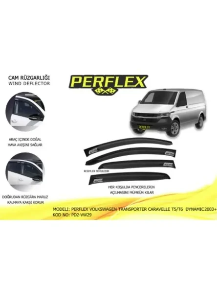CAM RUZGARLIGI MUGEN TIP 4 PARCA TRANSPORTER CARAVELLE T5/T6  DYNAMIC 2003