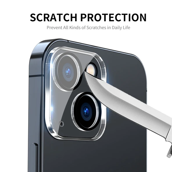 iPhone 13 Arka Kamera Lens Temperli Cam Koruyucu 2li ENKAY Hat-Prince 9H - 5