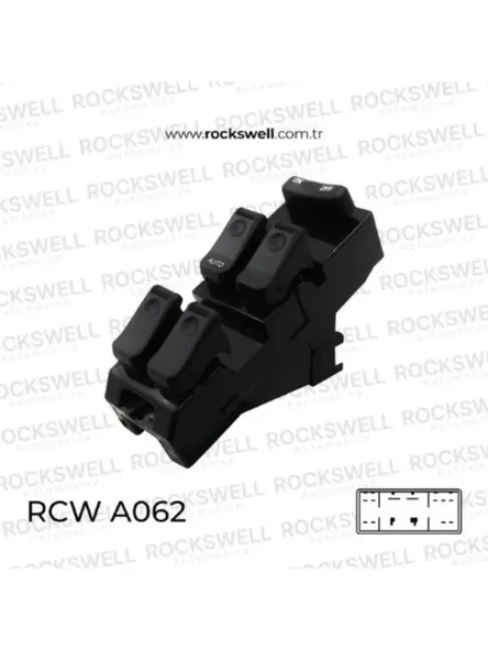 CAM ACMA KAPAMA ANAHTARI MAZDA B2500 / RANGER 98 02 ON SOL [DORTLU] 10 PIN