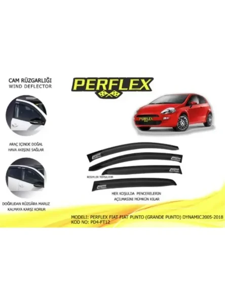 CAM RUZGARLIGI MUGEN TIP 4 PARCA PUNTO (GRANDE PUNTO) DYNAMIC 0518