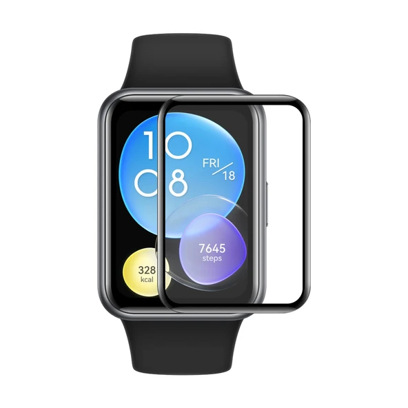Huawei Watch Fit 2 Uyumlu ENKAY Hat-Prince 3D Tam Kaplama Yumuşak PC Kenar PMMA HD Ekran Koruyucu Film 1 Adet