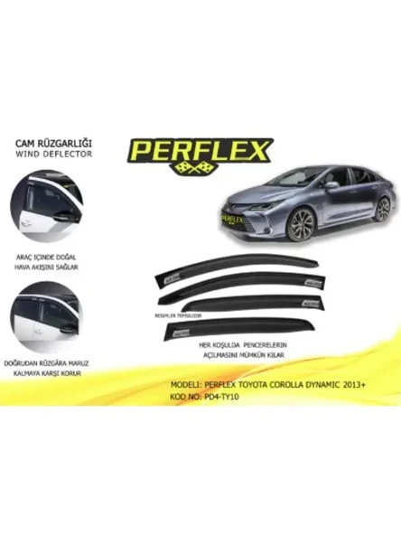 CAM RUZGARLIGI MUGEN TIP 4 PARCA TOYOTA COROLLA DYNAMIC 2013-2018