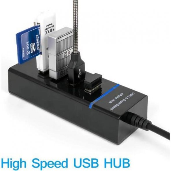 USB Type C To 4 Port USB 3.0 Çevirici Hub Çoklayıcı Type-C - 2