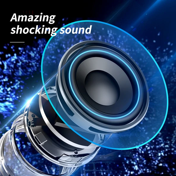 EWA A109 Plus TWS Stereo Taşınabilir Metal Bluetooth Hoparlör Gri - 7