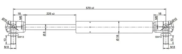 BAGAJ AMORTISORU UNO 83 94 (2 ADET)